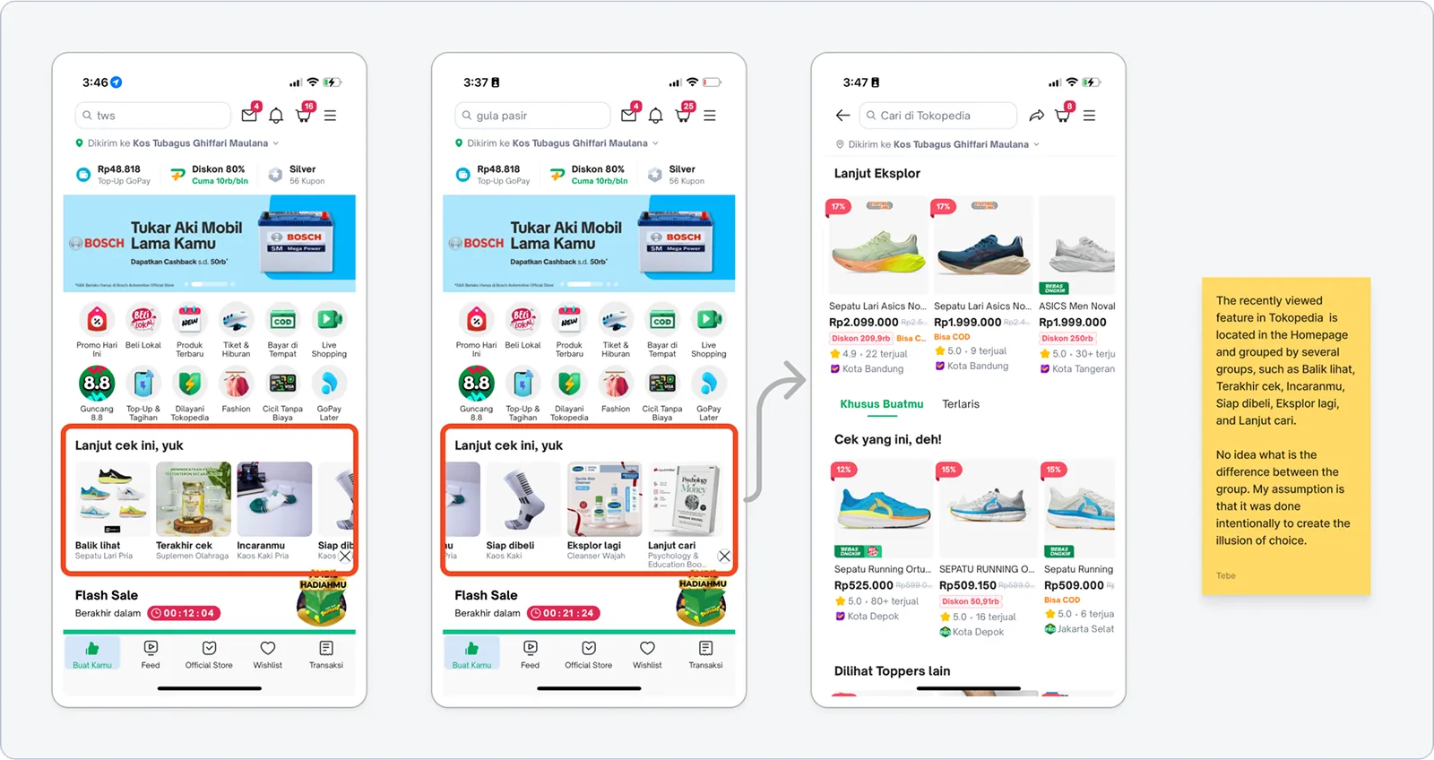 Competitive analysis to Tokopedia